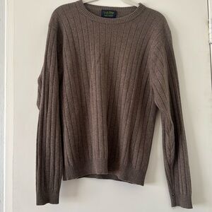 Vintage taupe brown cashmere sweater
